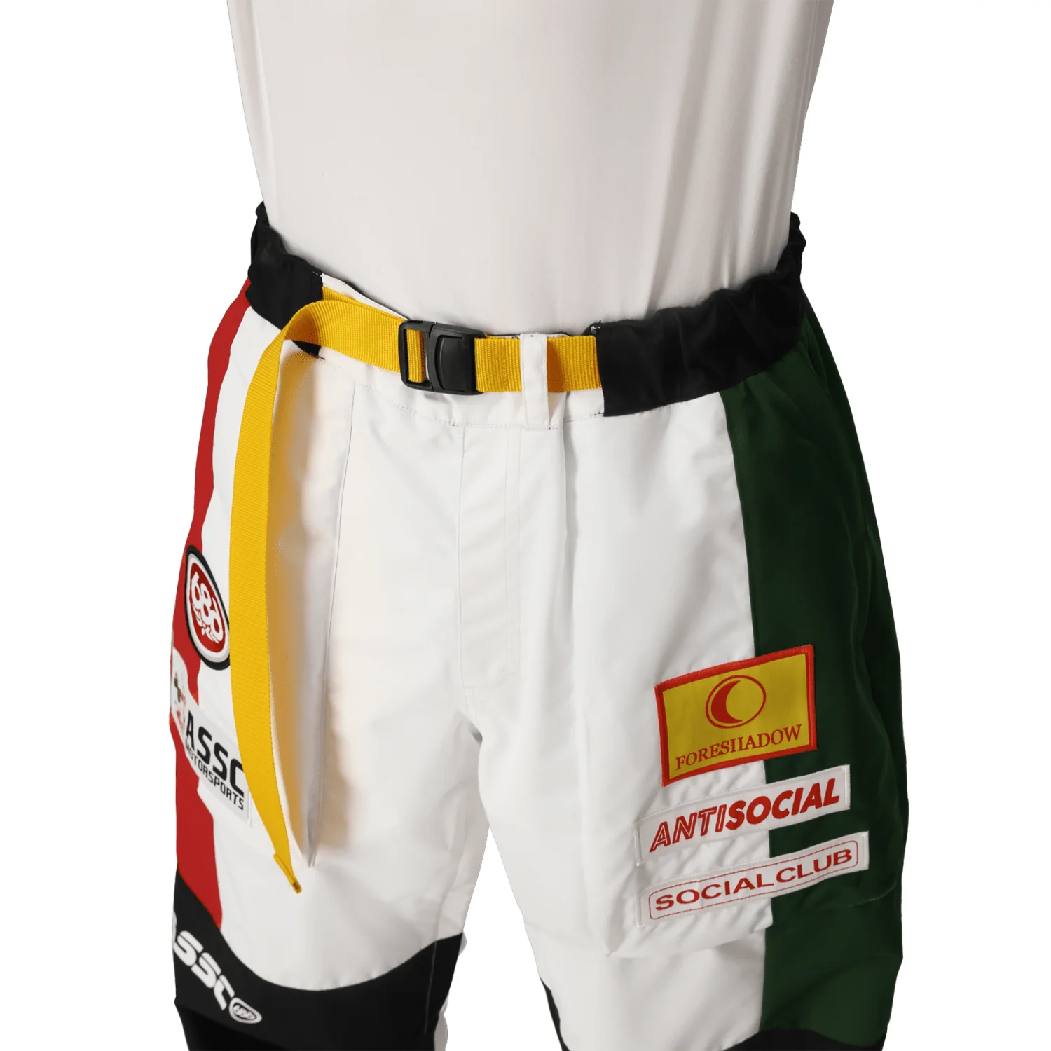 686 Anti Social Social Club Men's F1 Shell Pant 2026 White Colorblock - Image 4