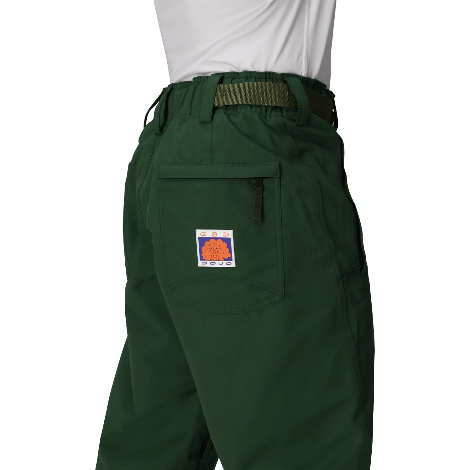 686 Men's Dojo Shell Pant 2026 Moss Green Ripstop - Image 4