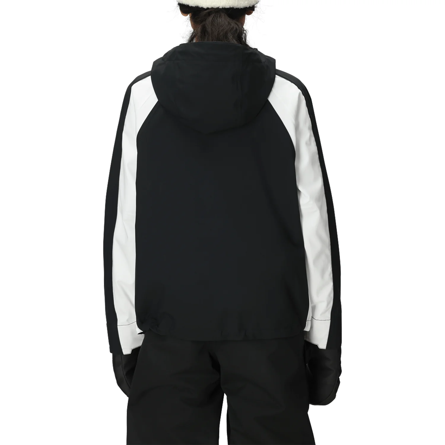 686 Women's Hologram Shell Jacket 2026 Black Colorblock - Image 3