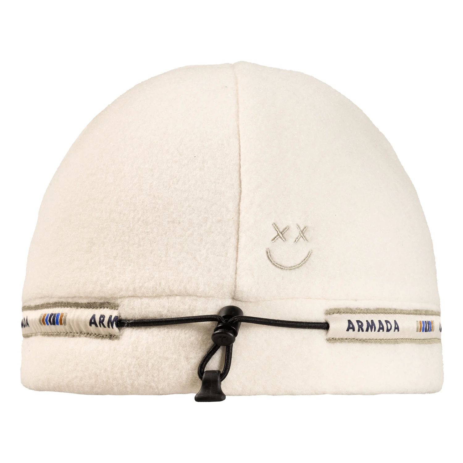 Armada Cord Lock Fleece Beanie Cream - Image 2