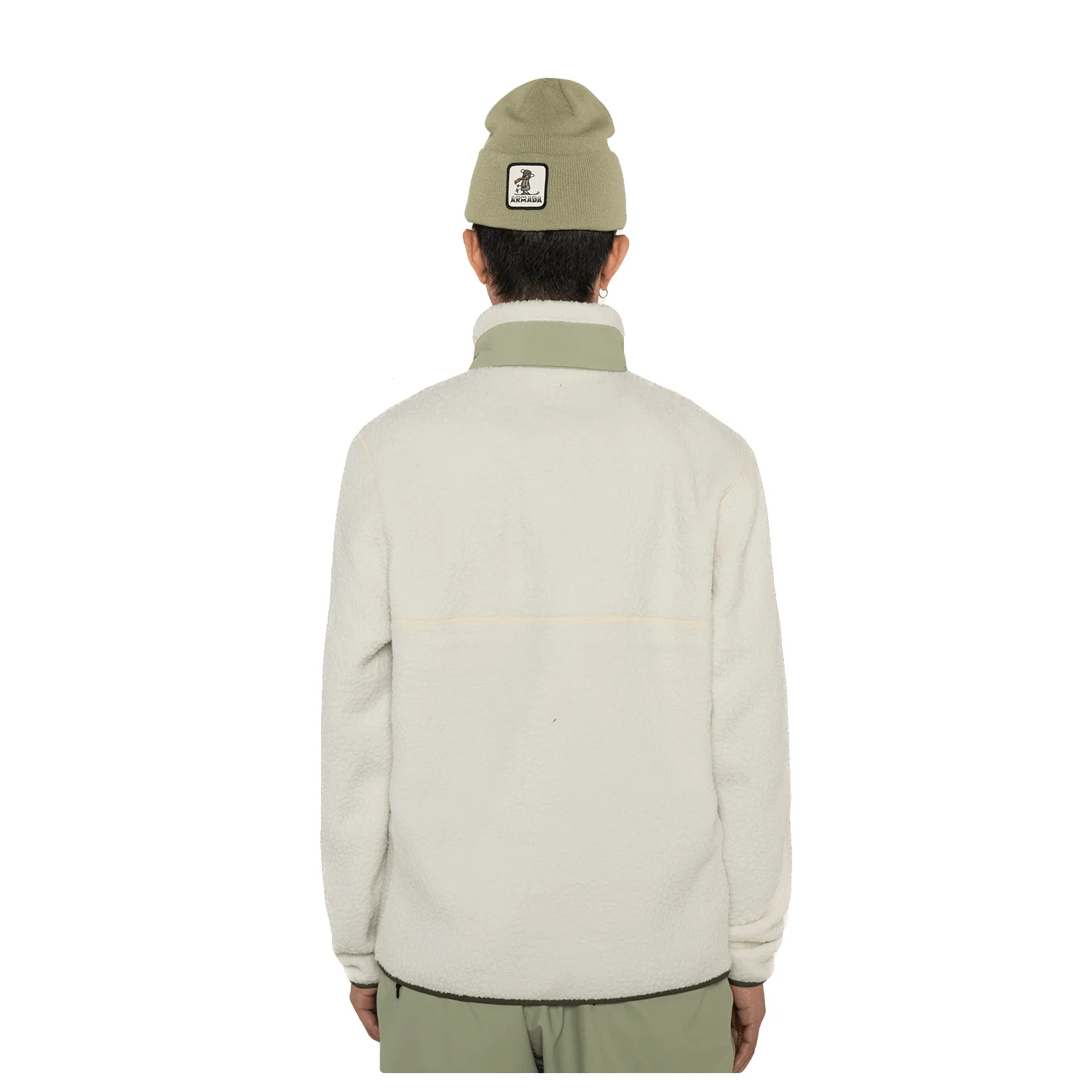 Armada Men's Kenlem Fleece Pullover 2025 Cream/Macha - Image 2