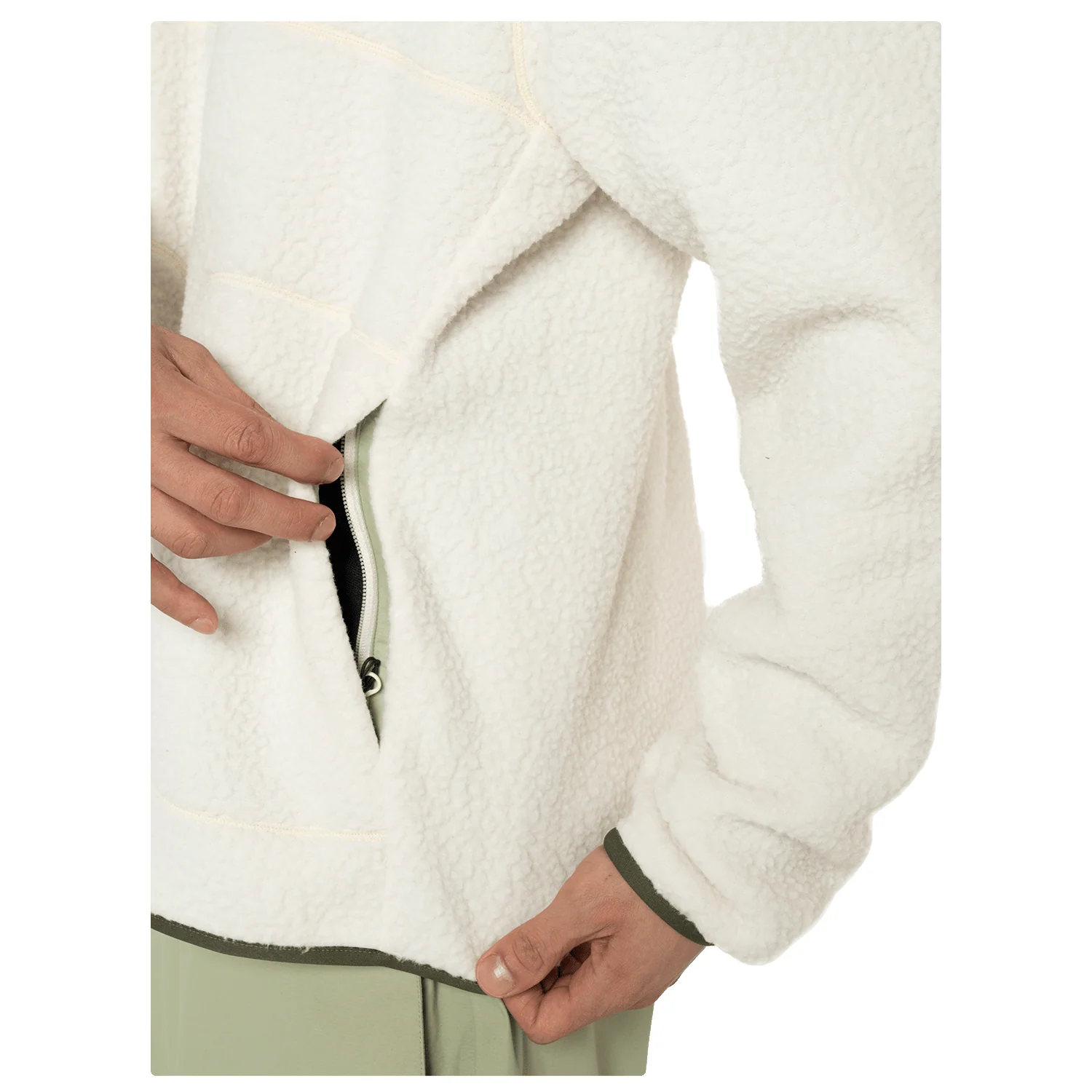 Armada Men's Kenlem Fleece Pullover 2025 Cream/Macha - Image 3