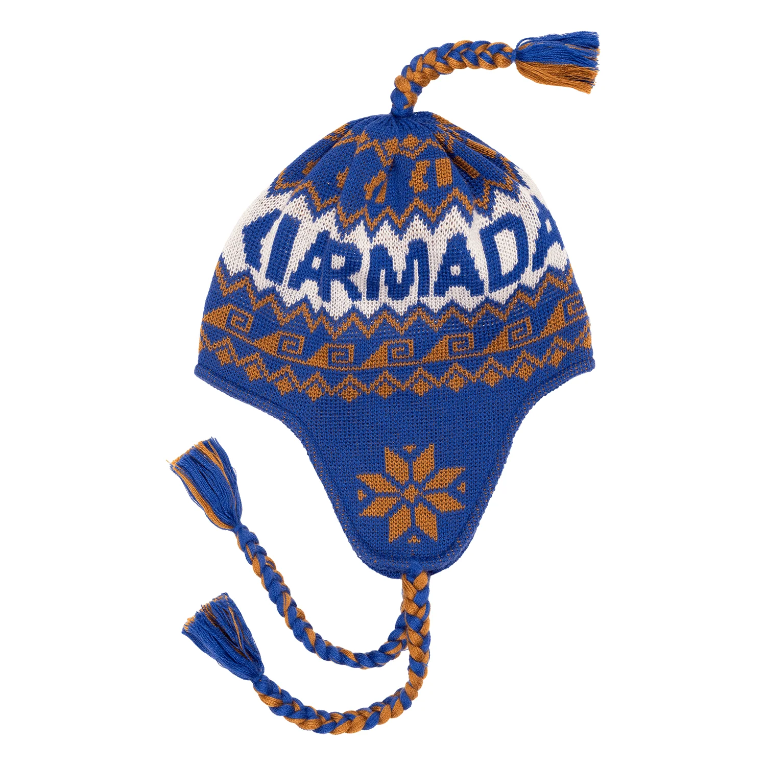 Armada Peruvian Beanie Dazzler-Golden Brown-Cream