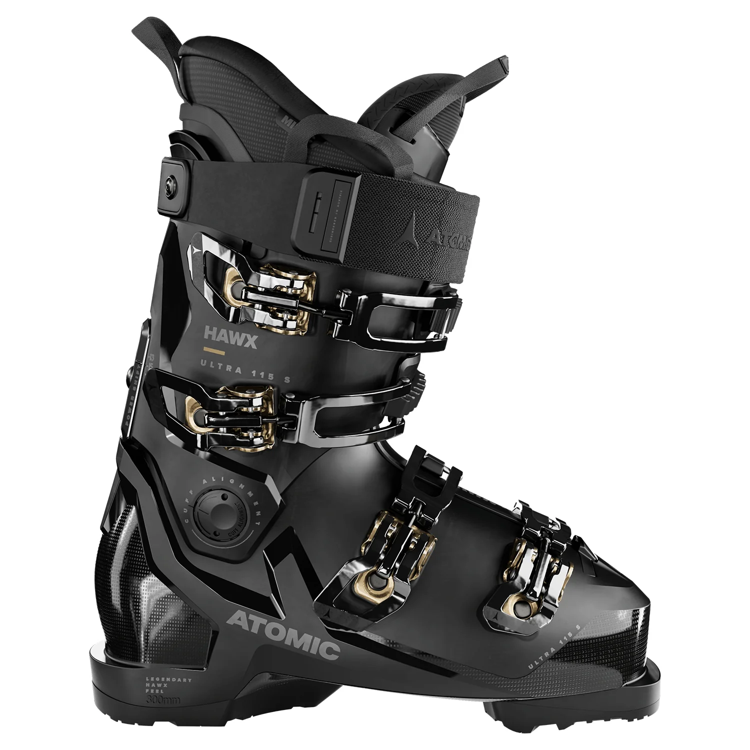 Atomic Women's Hawx Ultra 115 S W GW Ski Boot 2025 Black/Gold