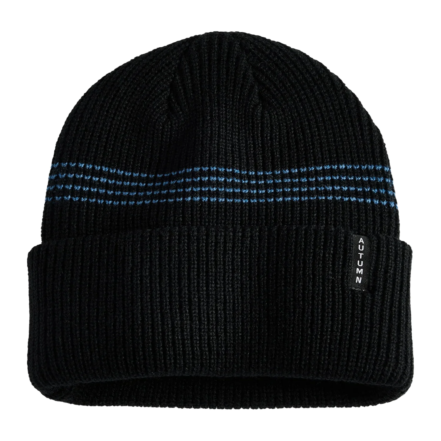Autumn Select Mini Stripe Beanie Black Blue