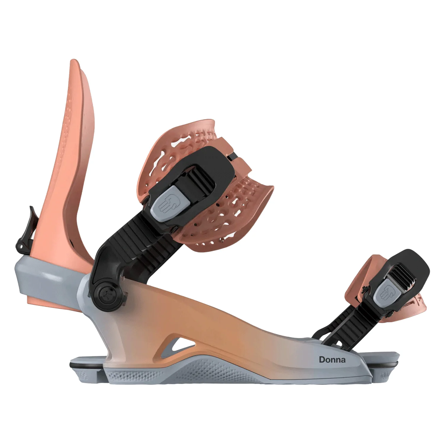 Bataleon Women's Donna HW Snowboard Bindings 2025 Coral Fade - Image 4