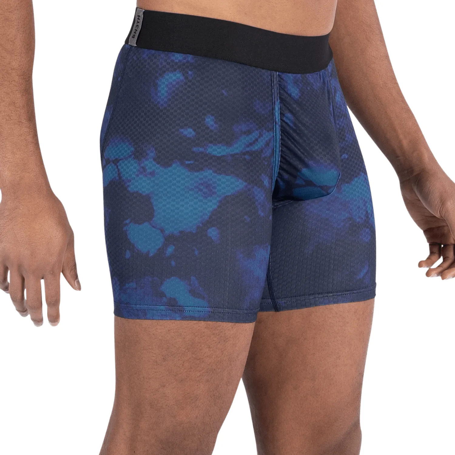 BN3TH Men's Pro Agua x Boxer Brief Washed Out-Navy - Image 3