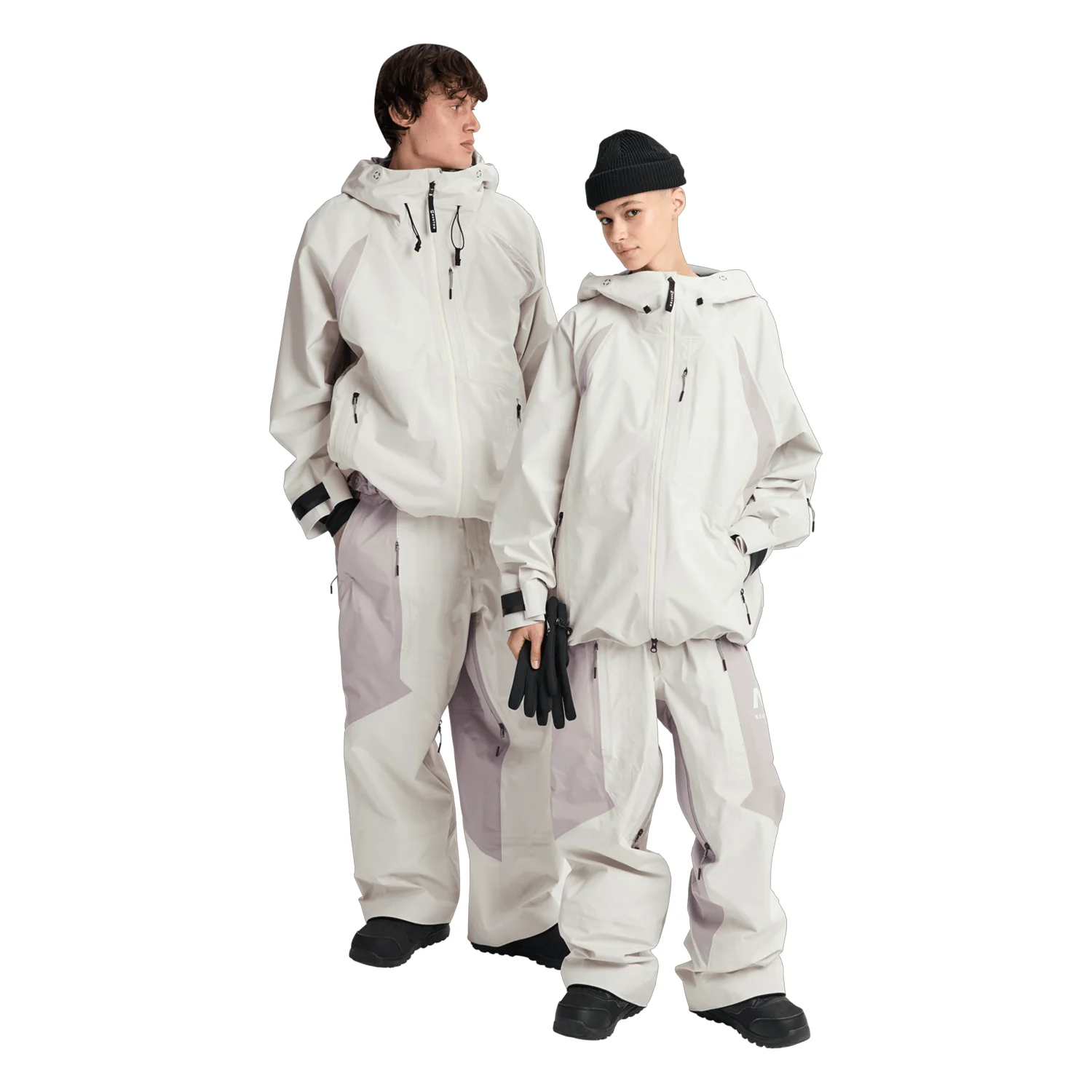 Burton AG Hardpack 3L Gore-Tex Jacket 2026 Bone White/Stone Grey - Image 5