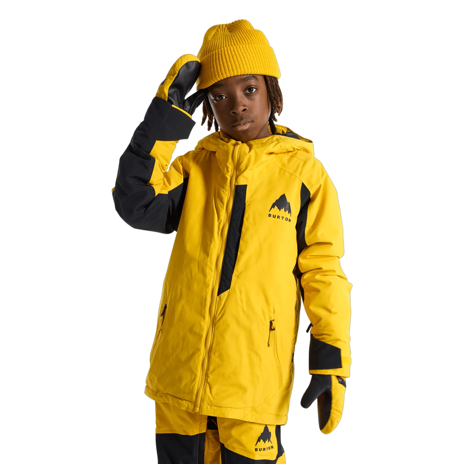 Burton Kids Hillslope Jacket 2026 Goldenrod/True Black