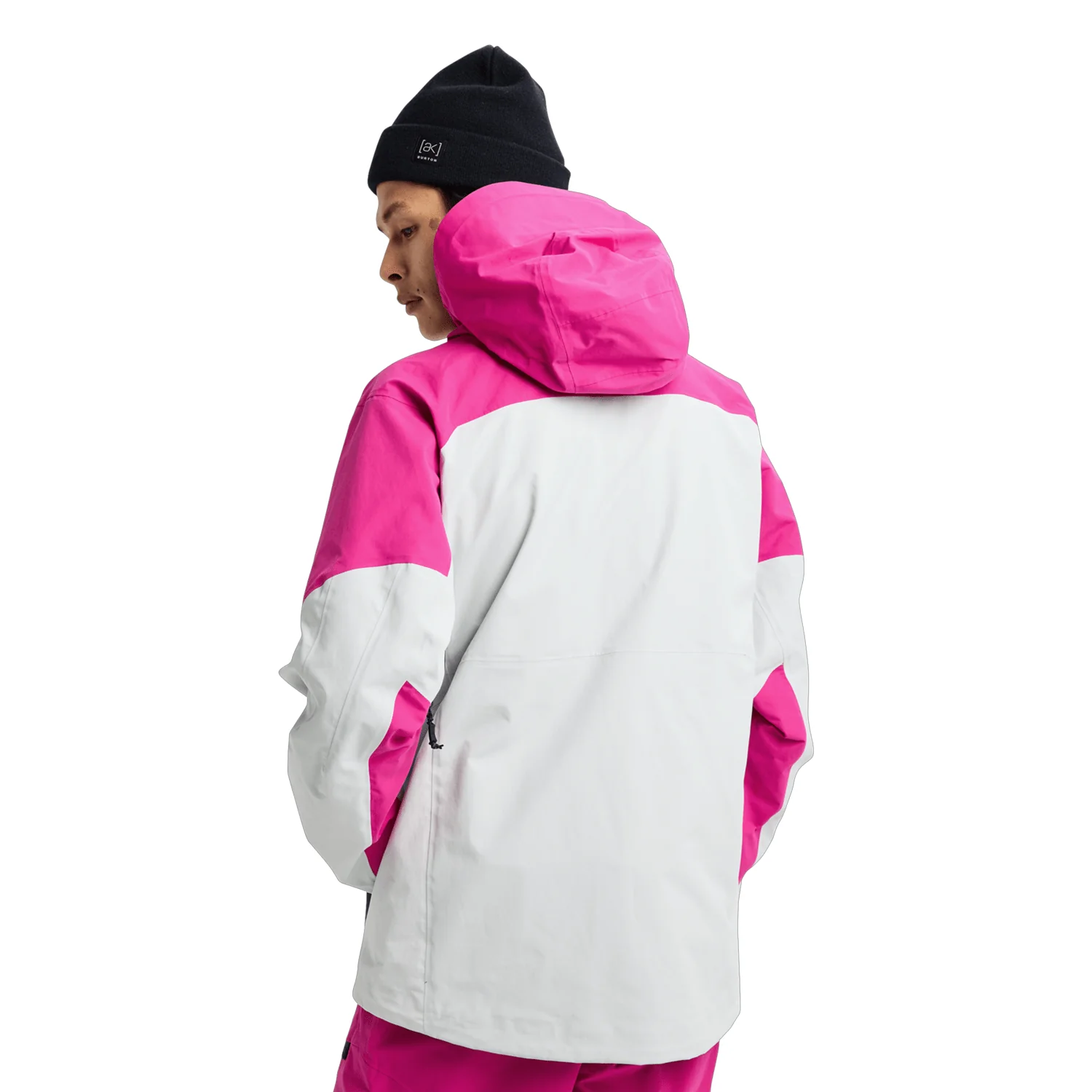 Burton Men's [ak] Cyclic Gore‑Tex 2L Jacket 2026 Very Berry/Gray Cloud - Image 2
