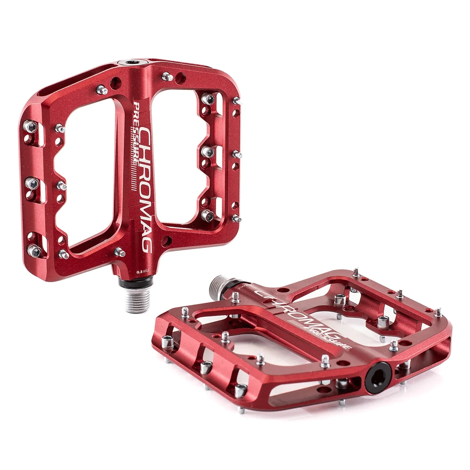 Chromag Pressure Pedals Red