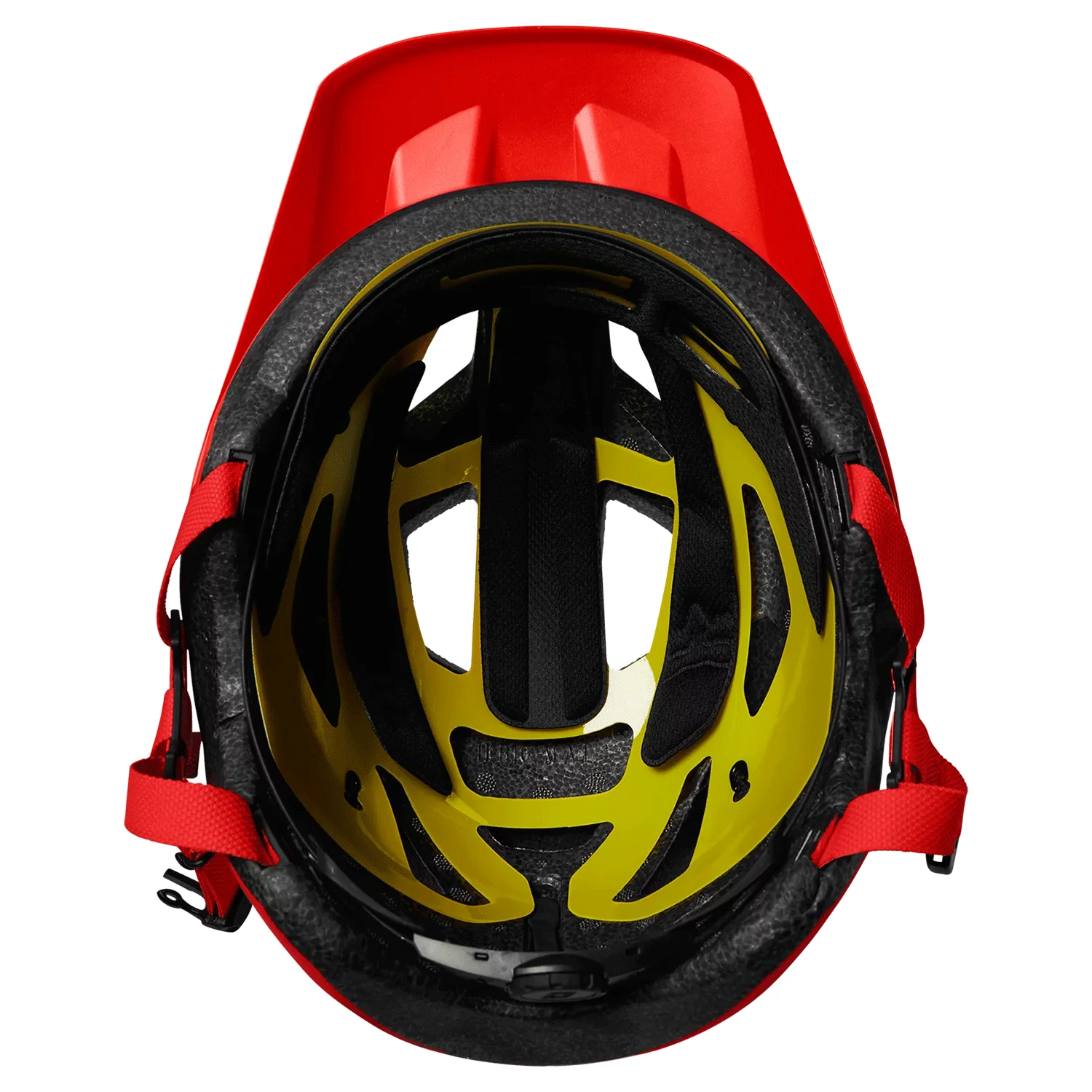 Fox Youth Mainframe Helmet Fluorescent Red - Image 3