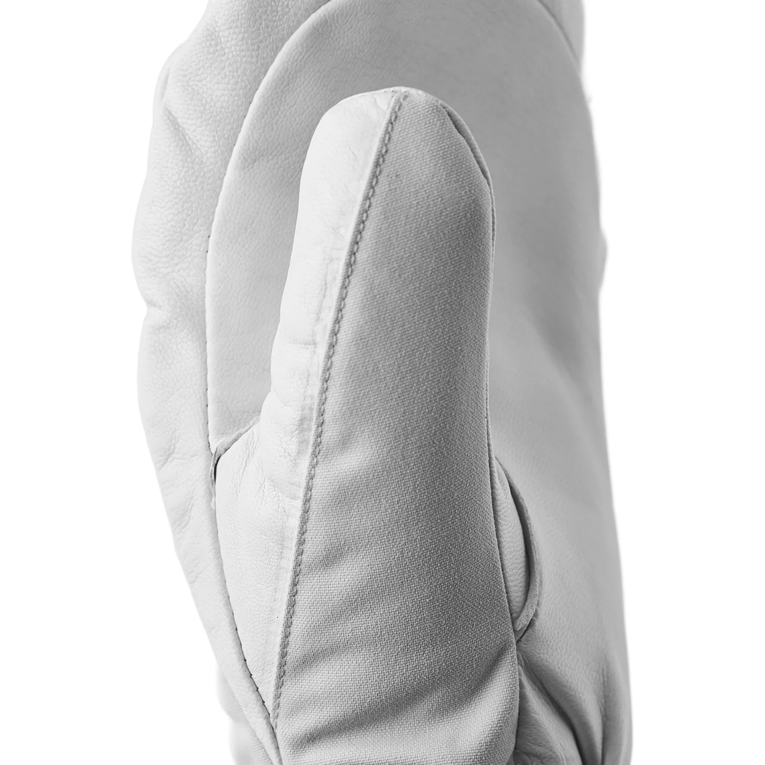 Hestra Women's Heli Mitt Misty Grey/Off White - Image 2