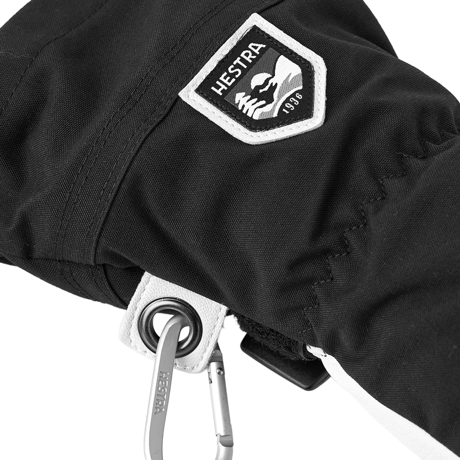 Hestra Men's Leather Heli 3-Finger Mitt Black - Image 3