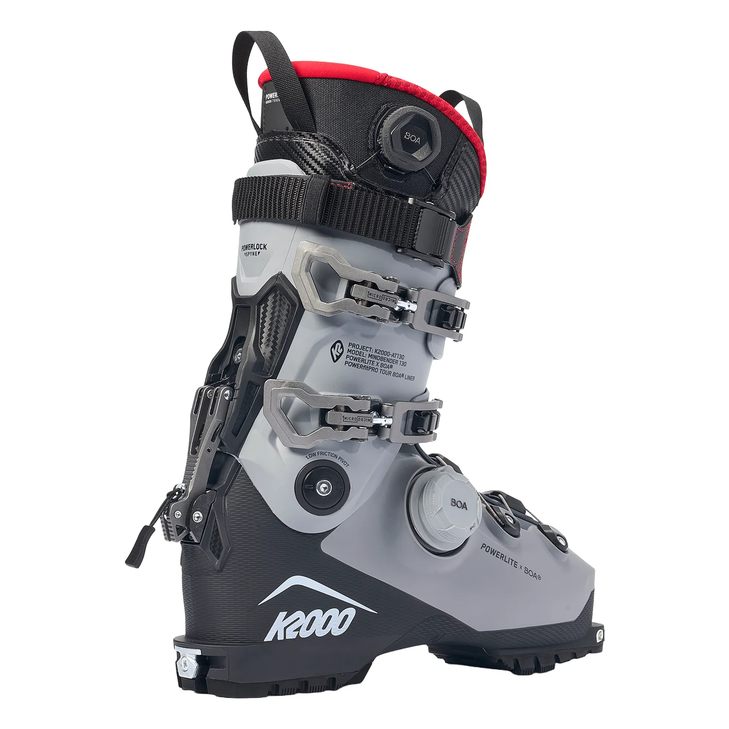 K2 K2000 AT130 Ski Boot 2026 Black/Silver - Image 3
