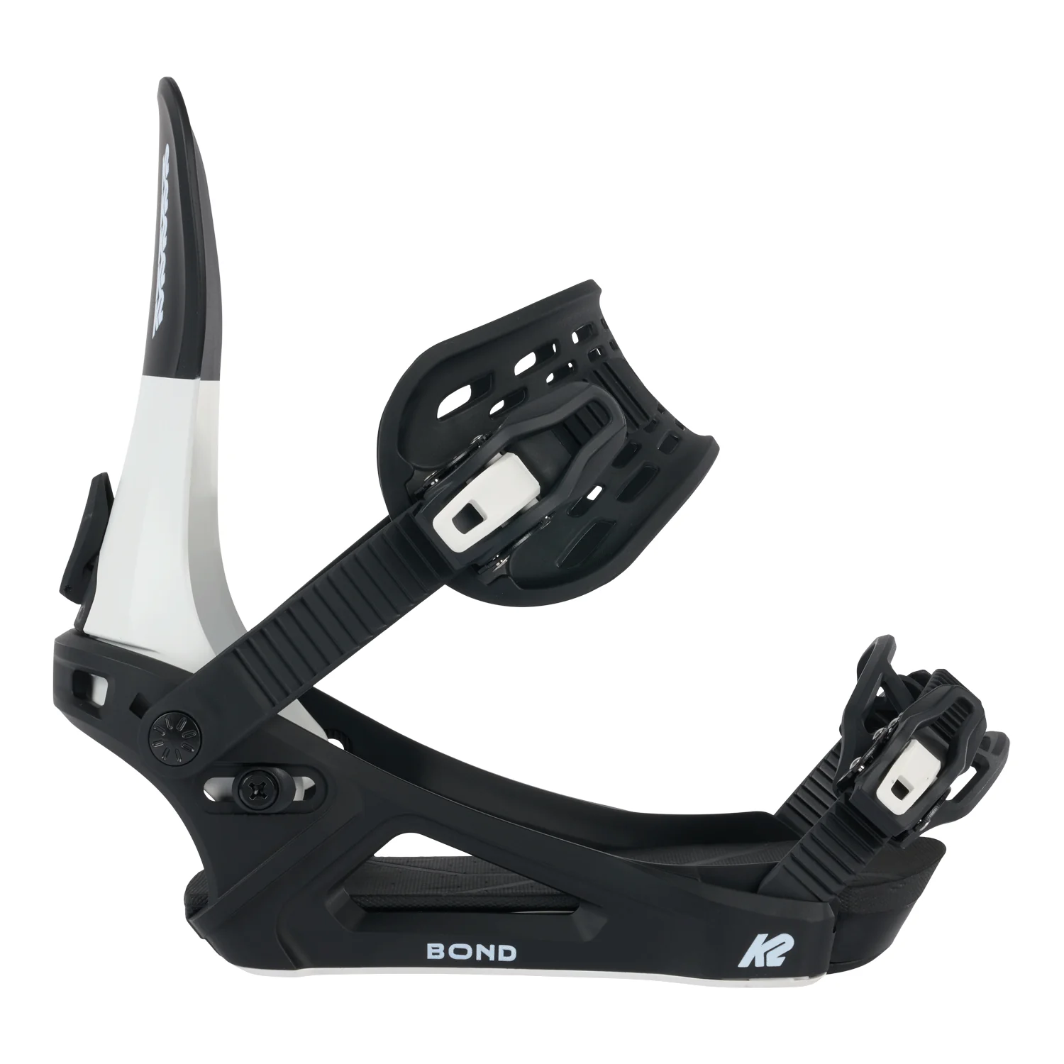 K2 Men's Bond Snowboard Bindings 2024 Black/White