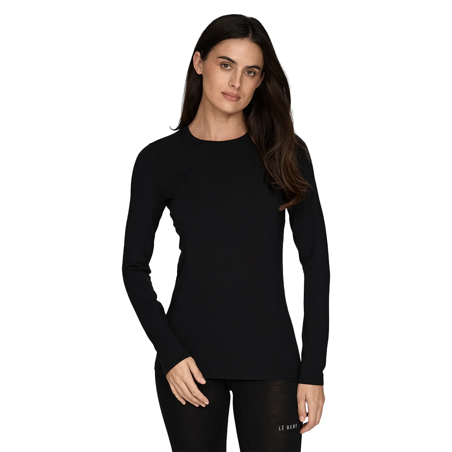 Le Bent Women's Lightweight Crew 2026 Black - Image 2