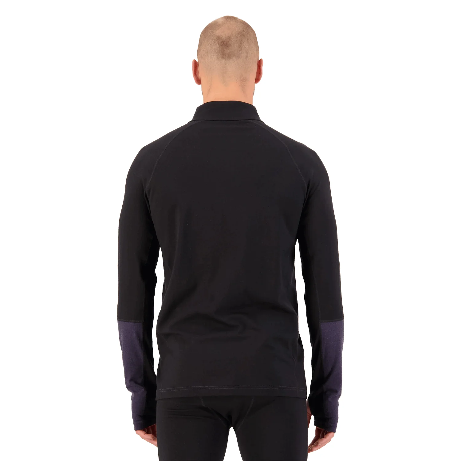 Mons Royale Men's Olympus Half Zip Top 2026 Black/9 Iron - Image 2
