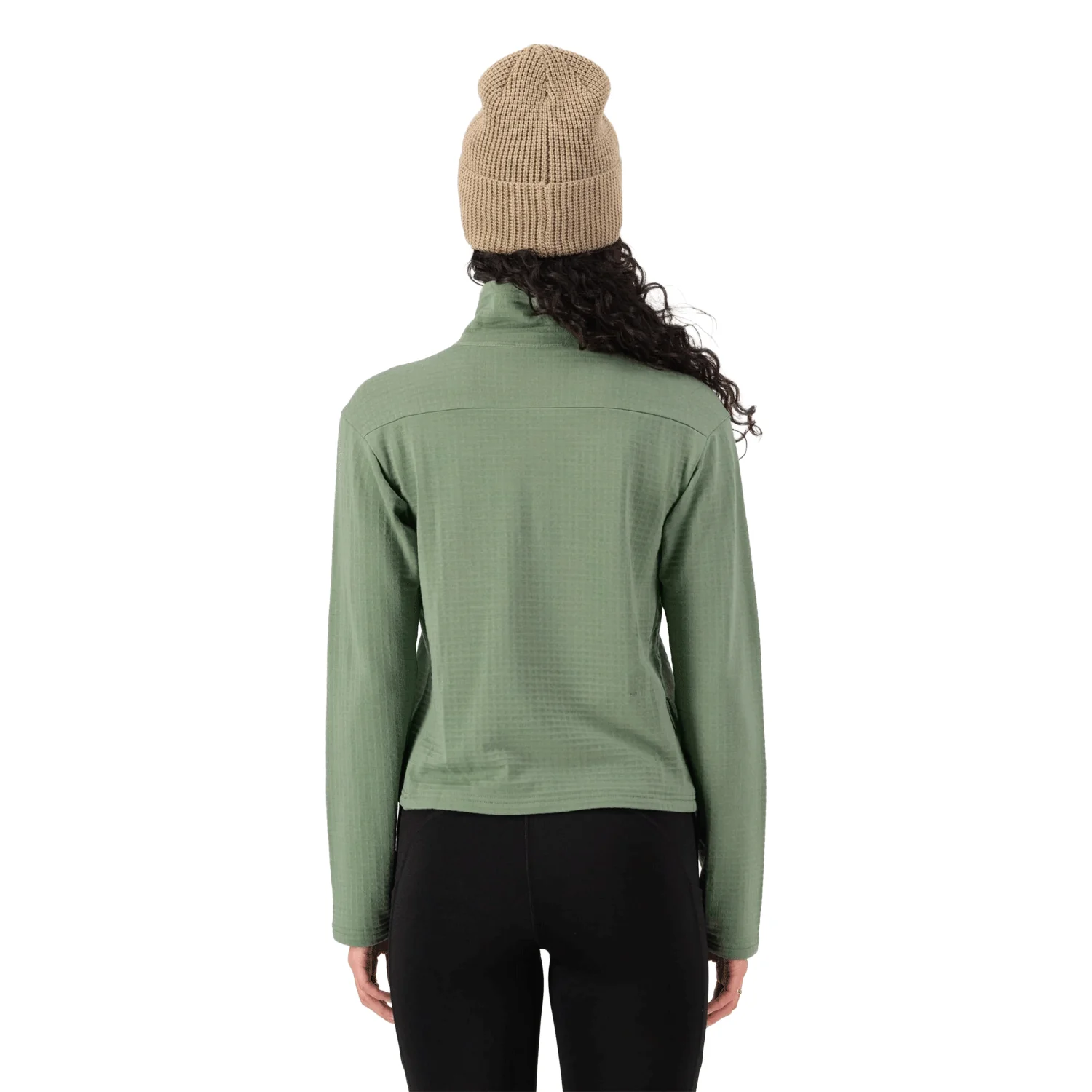Mons Royale Women's Offgrid Merino Long Sleeve Fleece 2026 Willow - Image 2