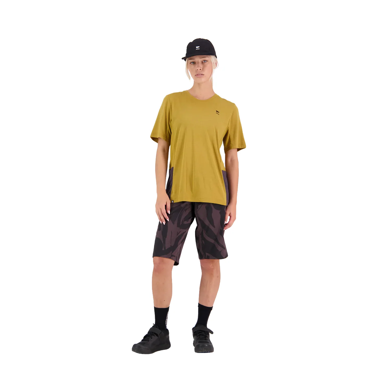 Mons Royale Women's Tarn Merino Shift T Shirt 2024 Shale/Cumin - Image 3