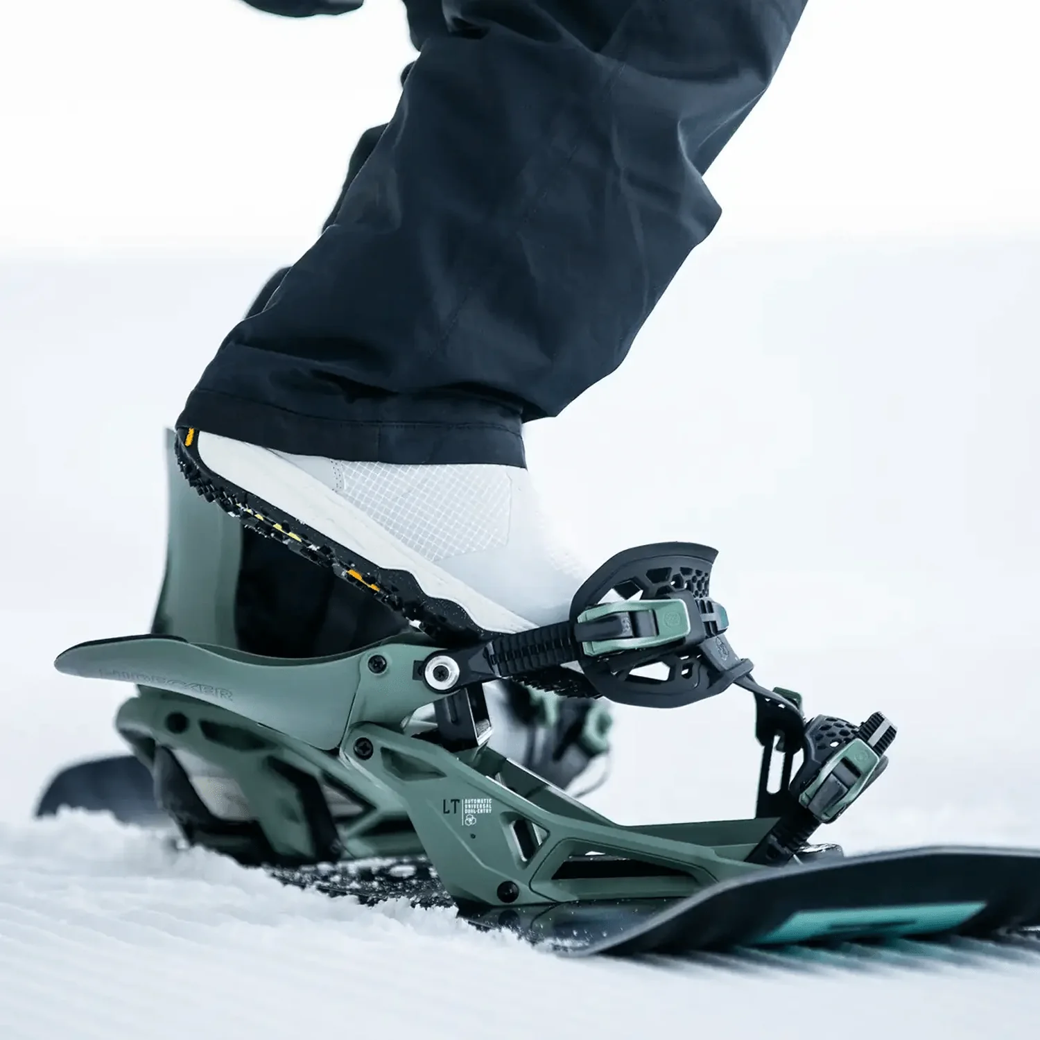 Nidecker LT Supermatic Snowboard Bindings 2026 Olive - Image 4