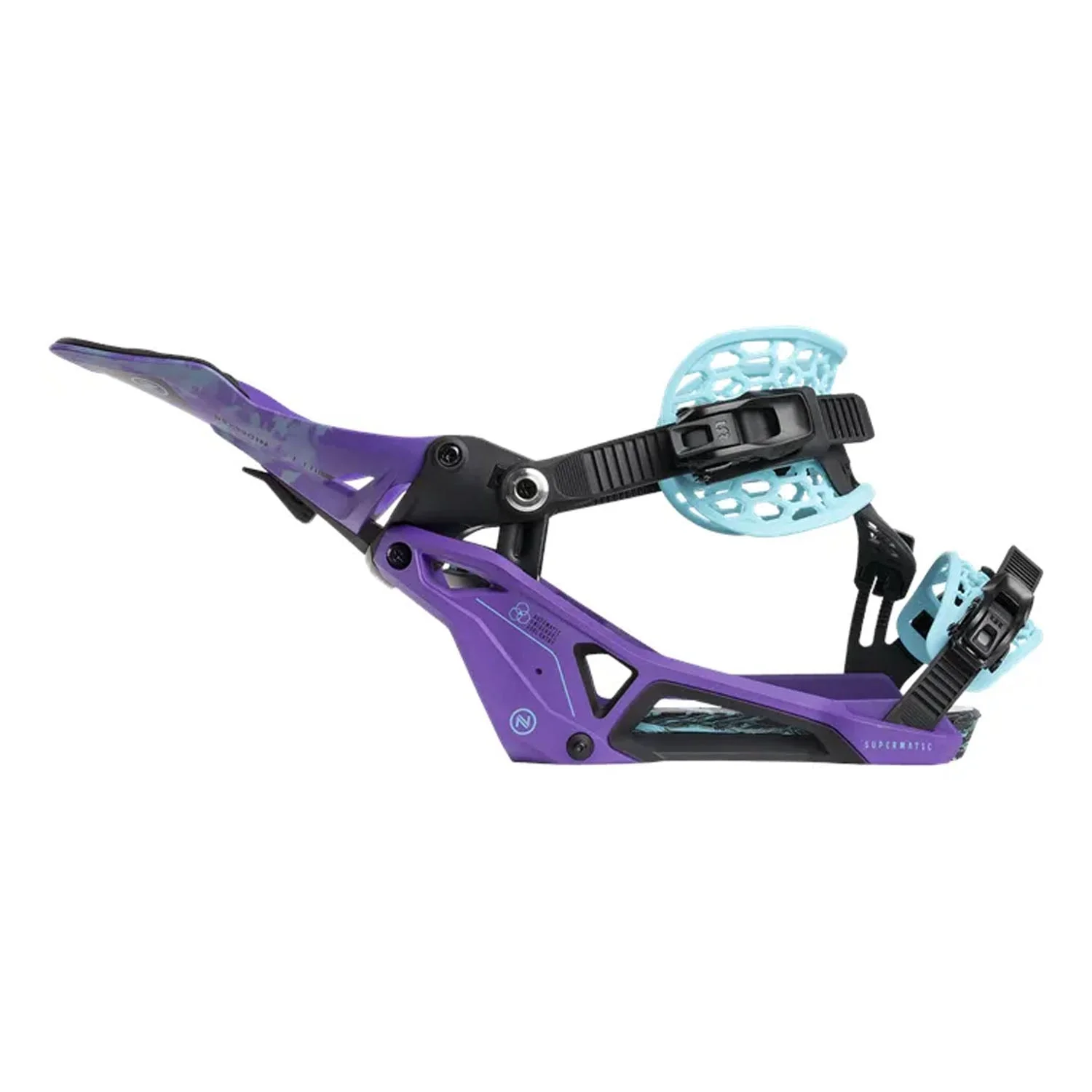 Nidecker Supermatic Snowboard Bindings 2025 Joker Purple - Image 5