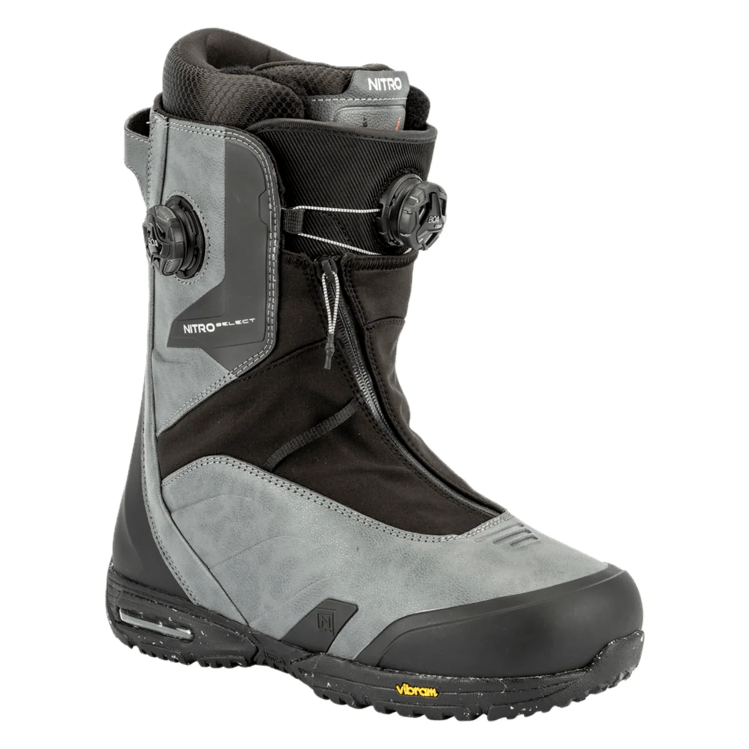 Nitro Men's Select BOA Snowboard Boots 2026 Charcoal/Black