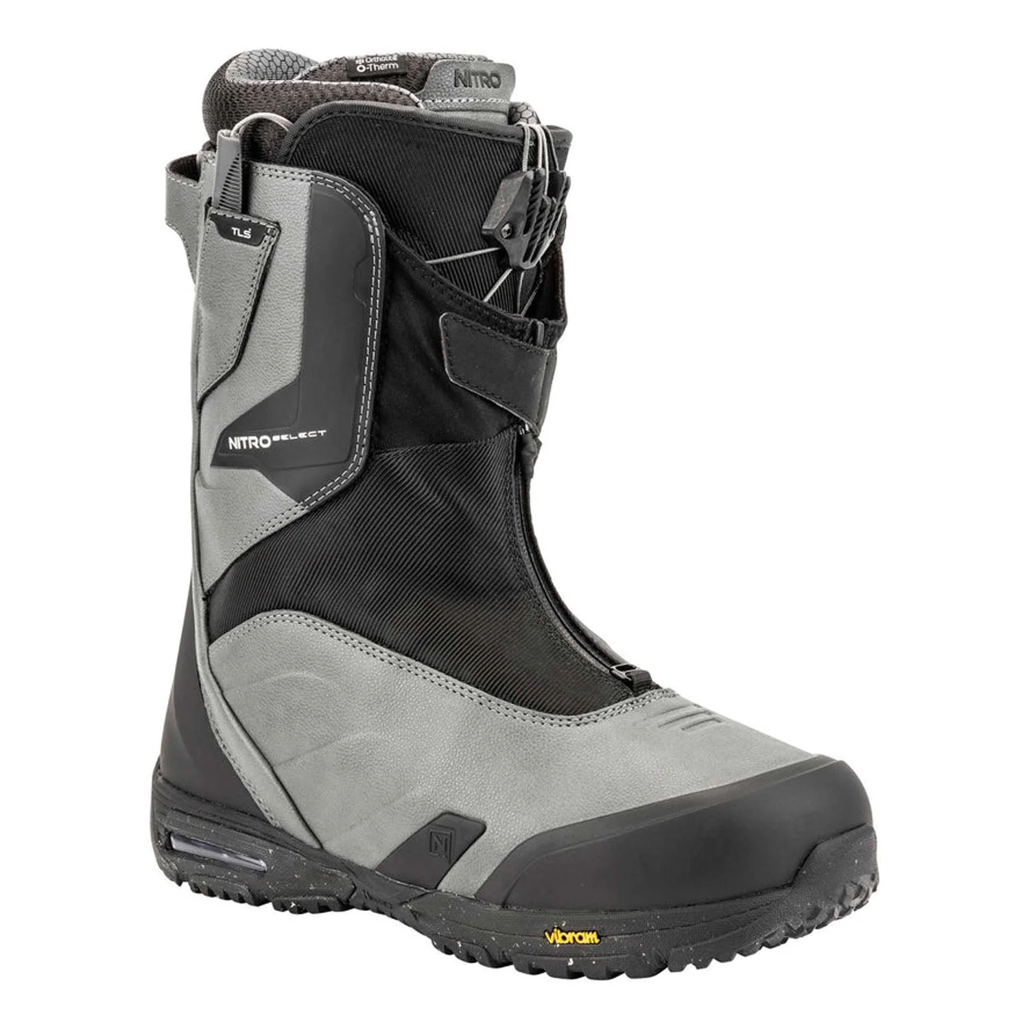 Nitro Men's Select TLS+ Snowboard Boots 2025 Charcoal/Black