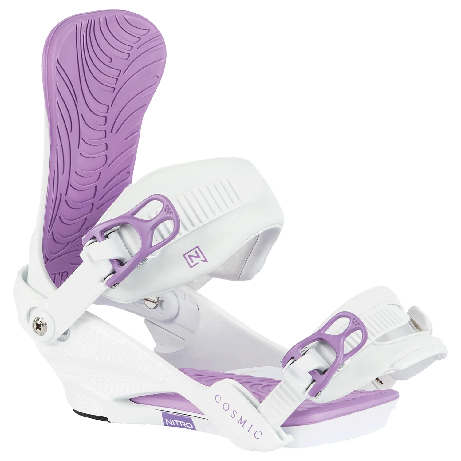 Nitro Women's Cosmic Snowboard Bindings 2024 White Lavender