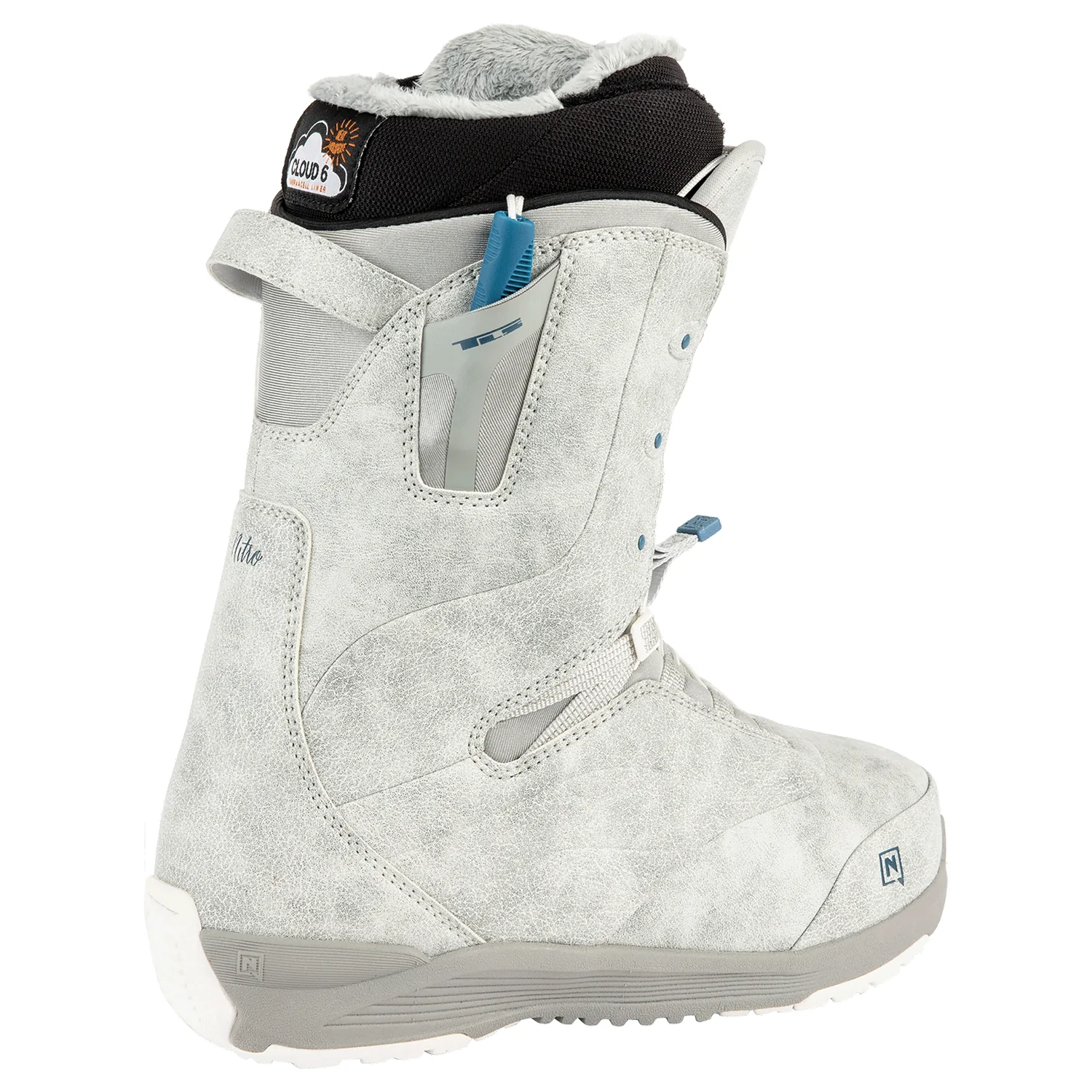 Nitro Women's Crown TLS Snowboard Boots 2024 Grey - Image 2