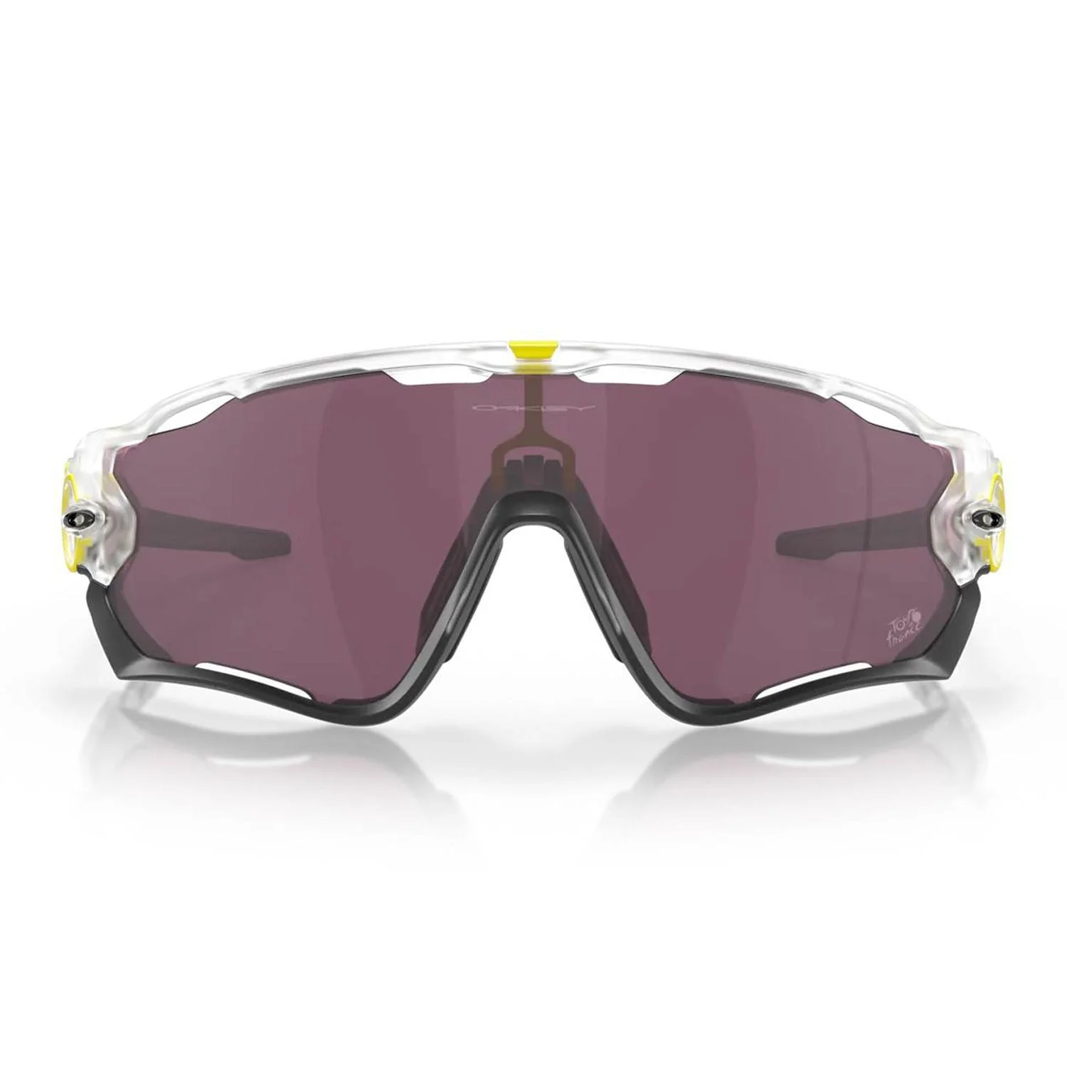Oakley Jawbreaker Sunglasses Matte Clear/Prizm Road Black - Image 2