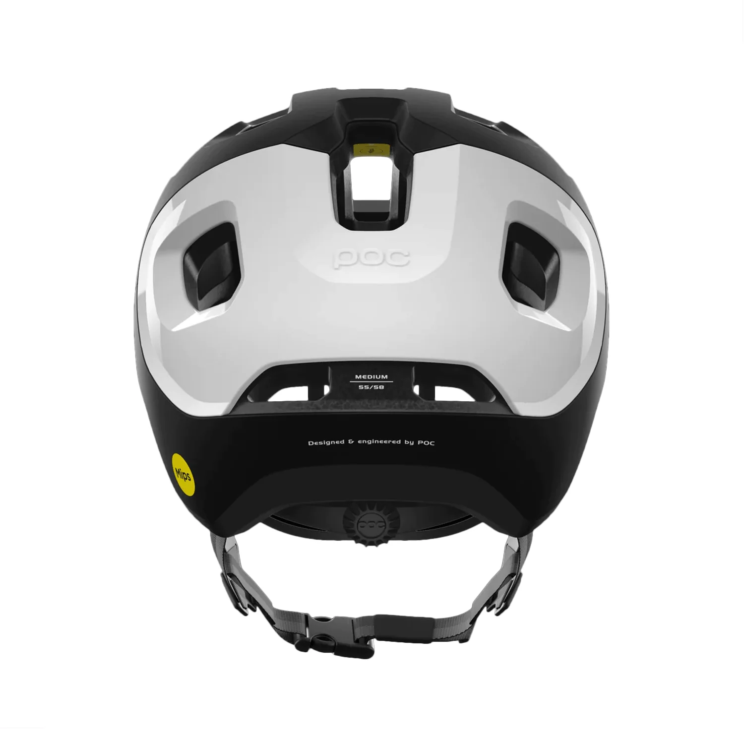 POC Axion Race MIPS Helmet Uranium Black Matt/Hydrogen White - Image 2