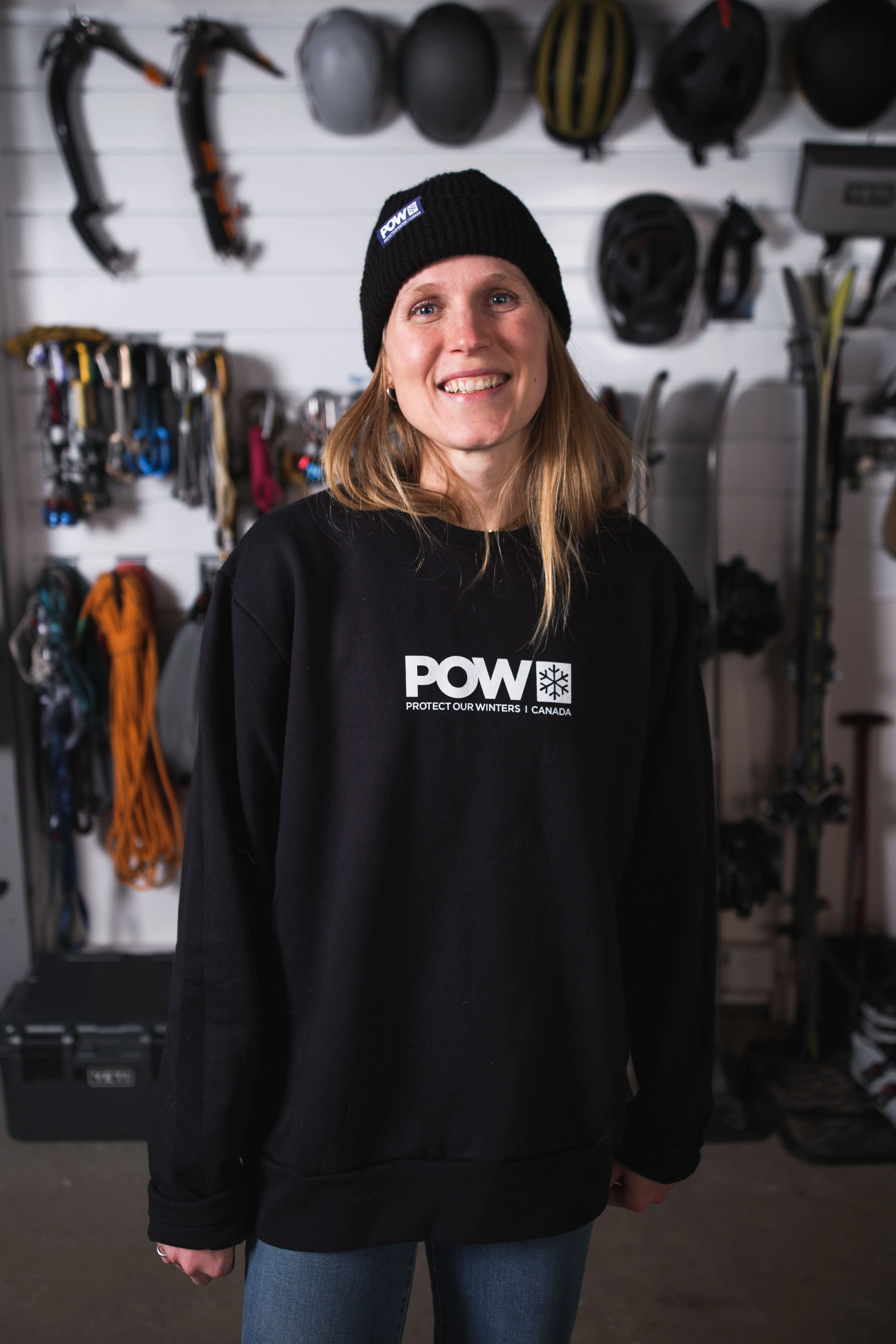 POW Canada Logo Crew Black - Image 4