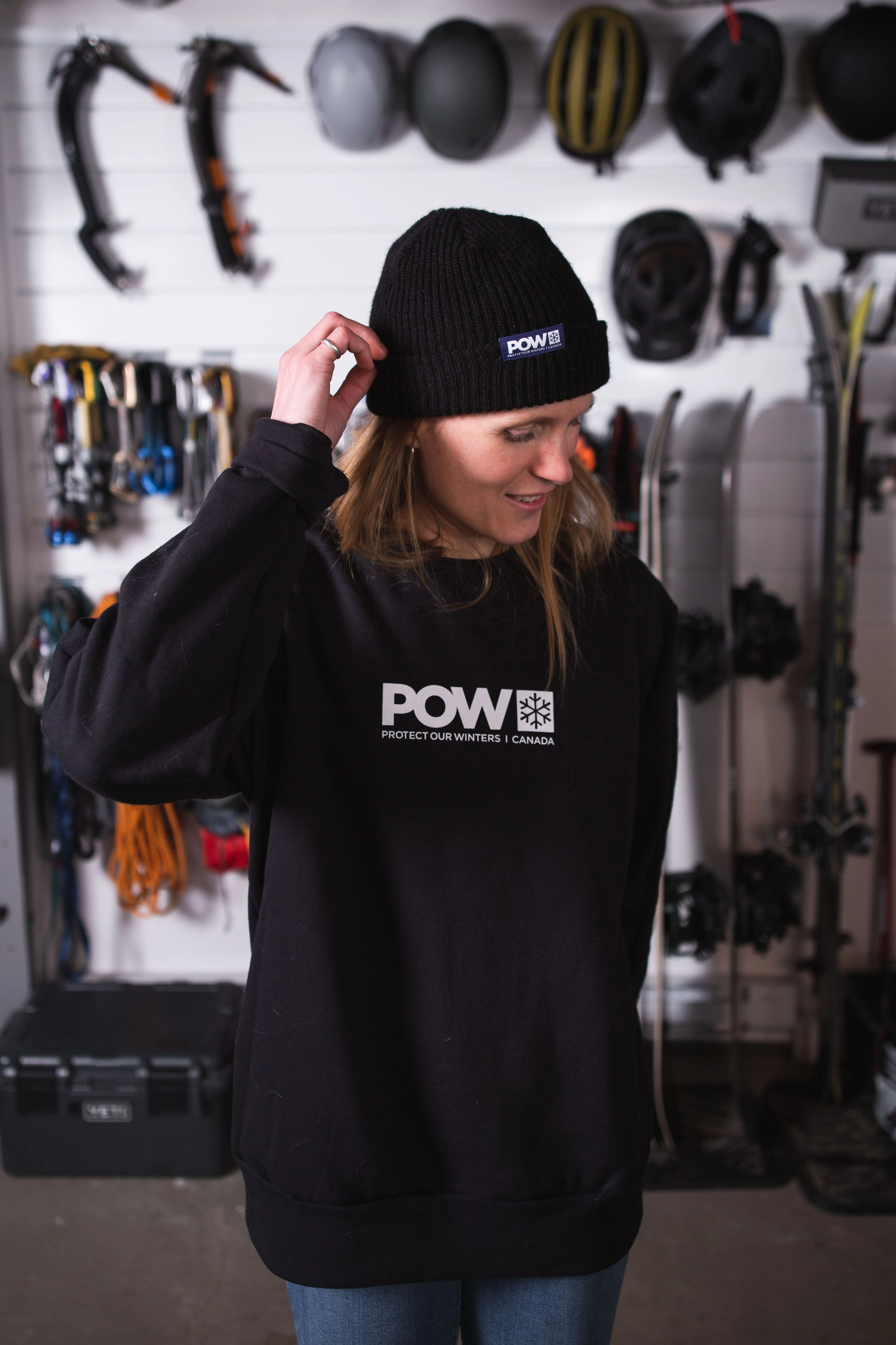 POW Canada Logo Crew Black - Image 5