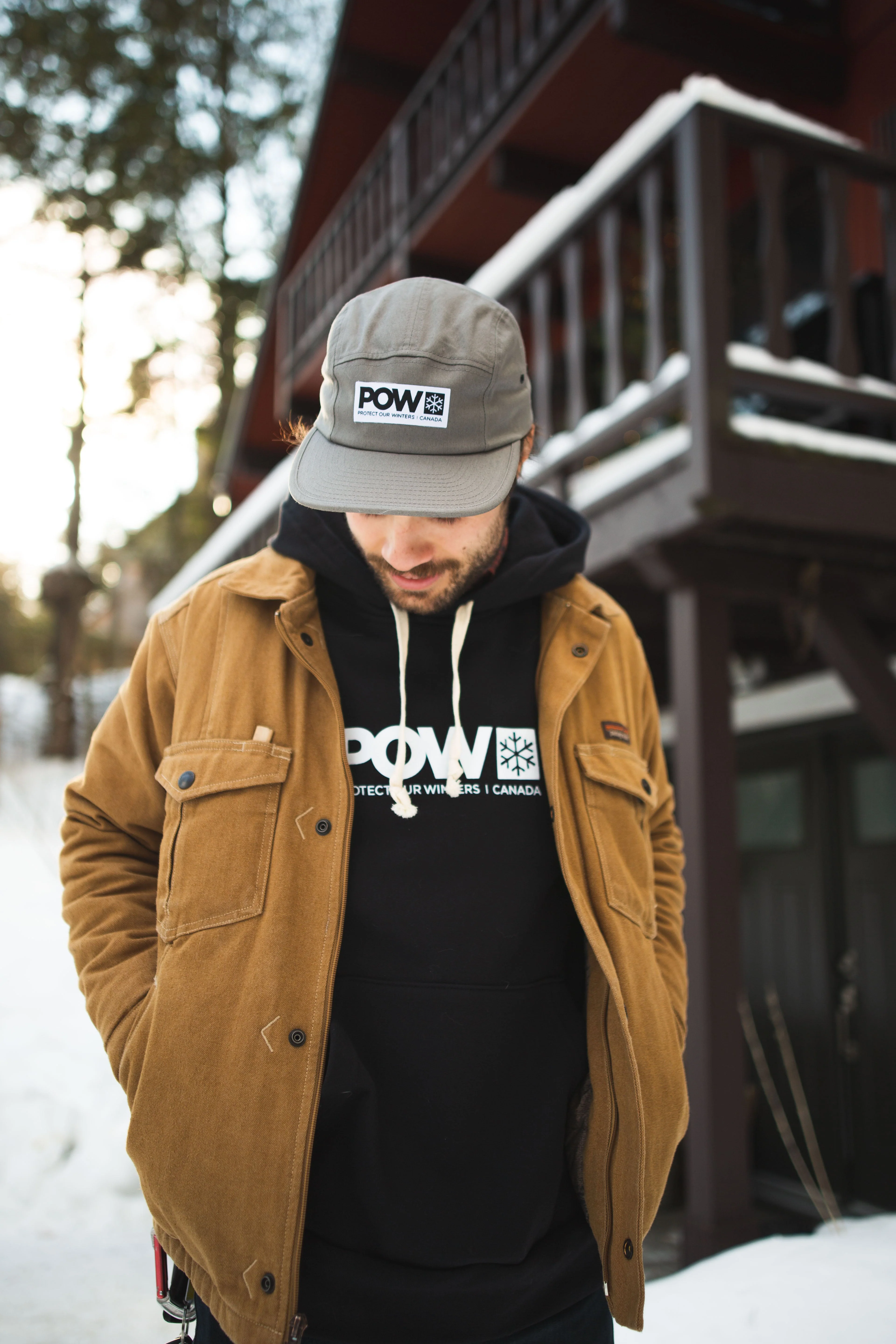 POW Canada Logo Hoodie Black - Image 10