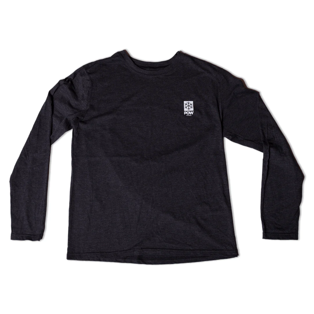 POW Canada Snowflake Long Sleeve Charcoal