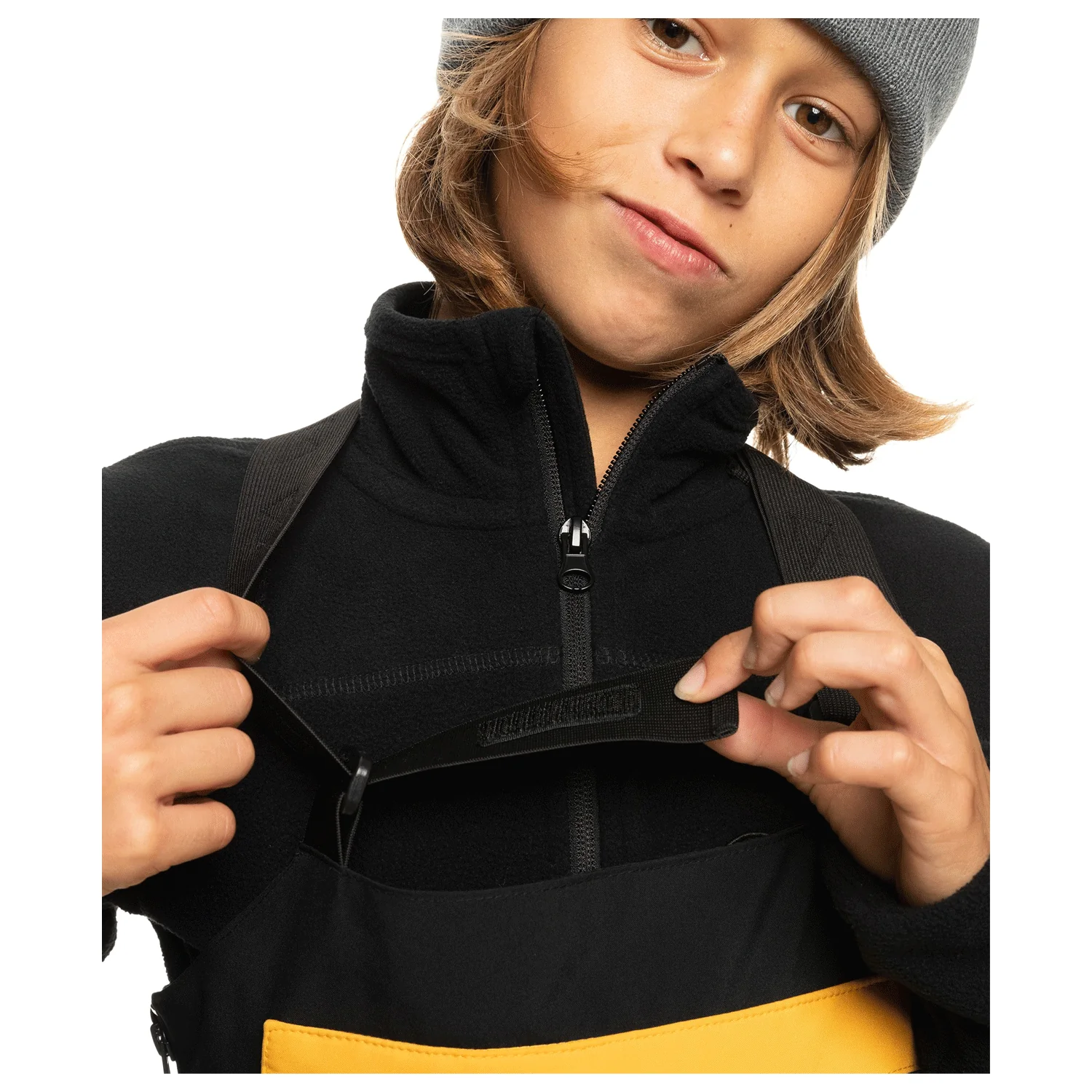 Quiksilver Kids Mash Up Bib Pant 2024 True Black - Image 4