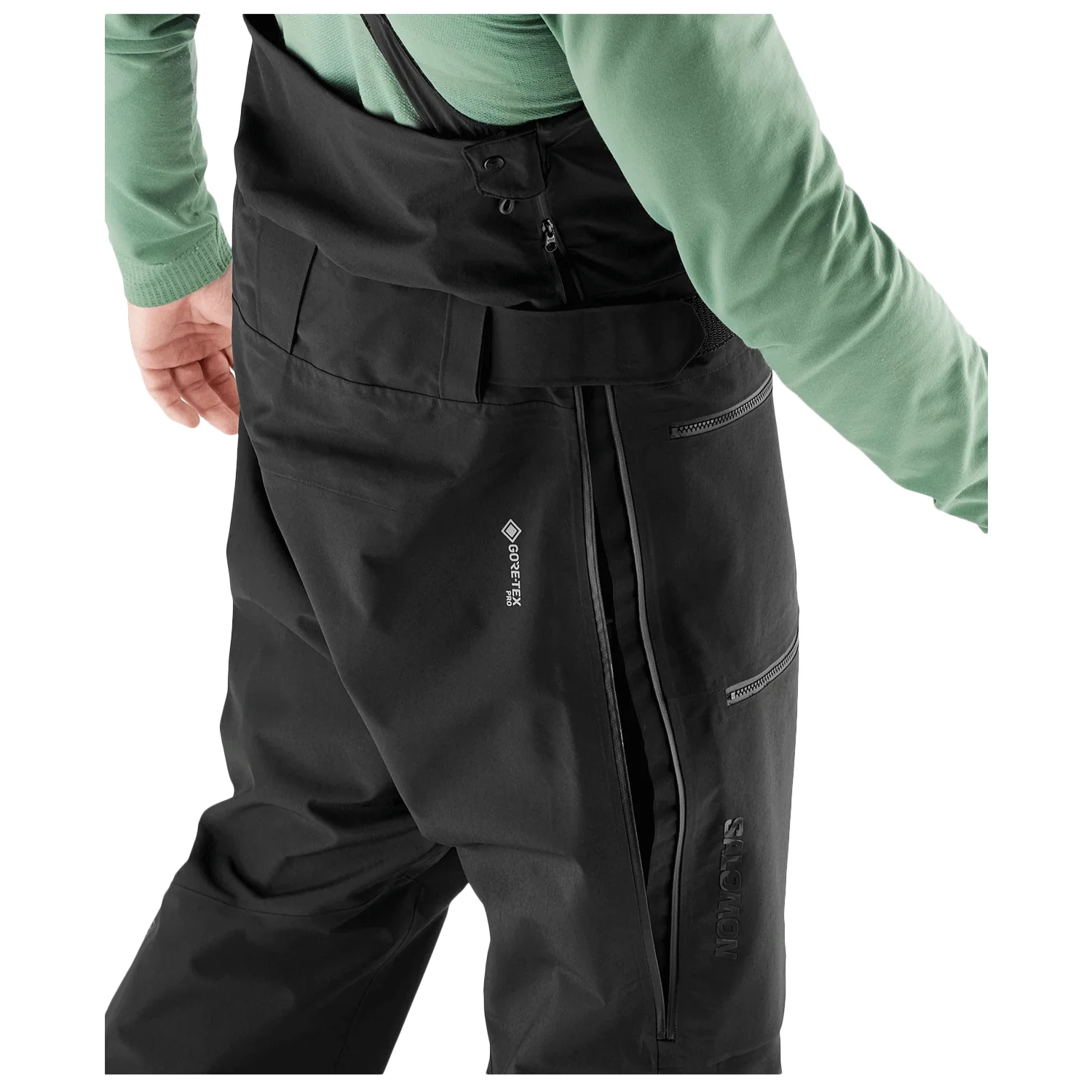 Salomon Men's QST Gore-Tex Pro Bib Pant 2024 Deep Black - Image 3