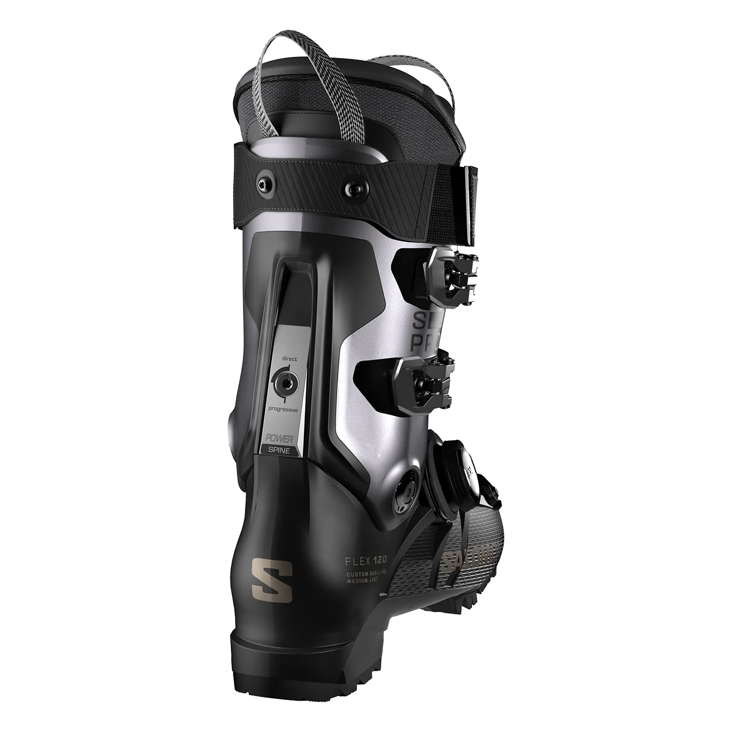 Salomon Men's S/Pro Supra BOA 120 GW Ski Boot 2026 Black/Hematite Metallic/Titanium Metallic - Image 3