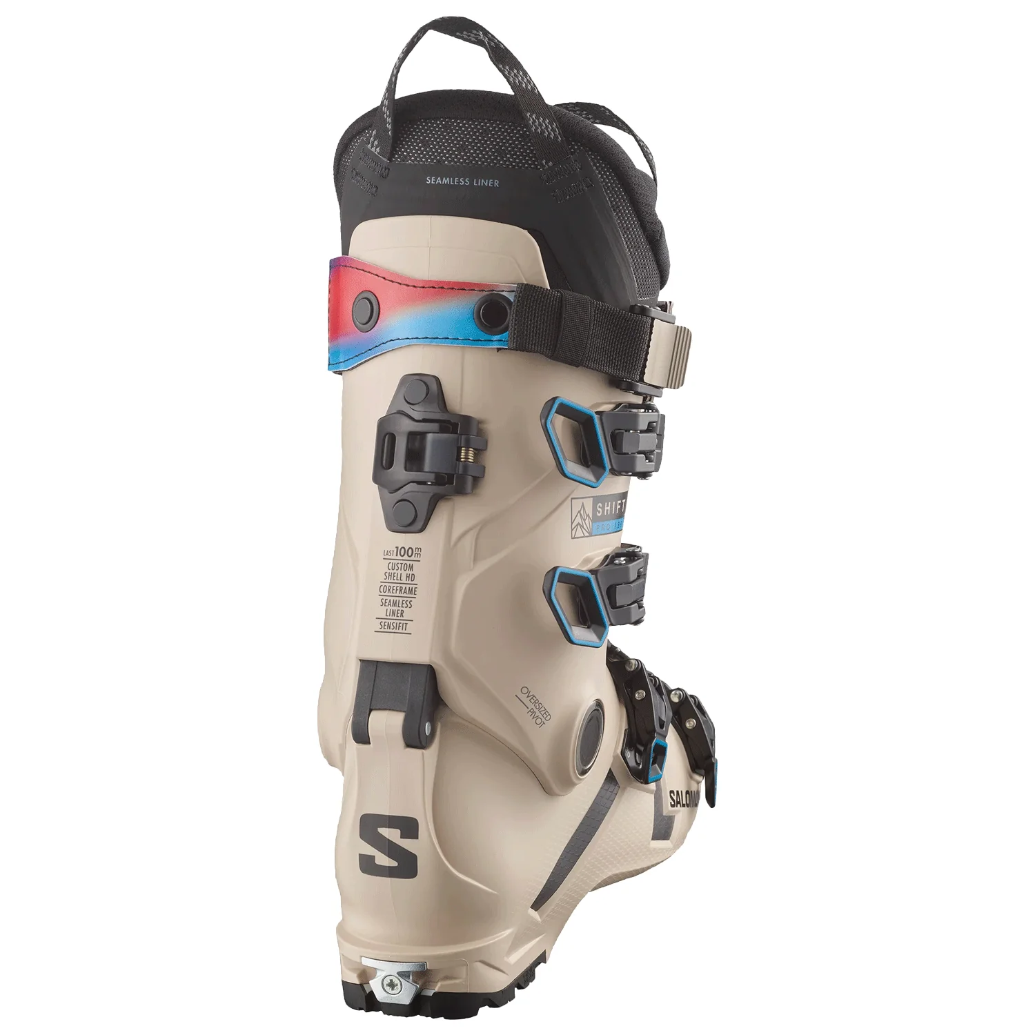 Salomon Men's Shift Pro 130 AT GW Ski Boot 2024 Black/Sweet Lavender/Solar Power - Image 2