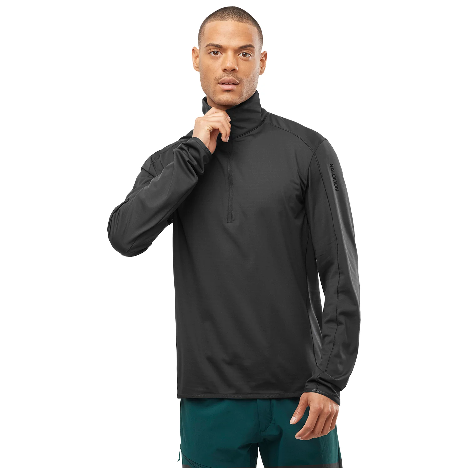 Salomon Essential Lightwarm Half Zip Mid Layer Sweater 2023 - Men - Image 4