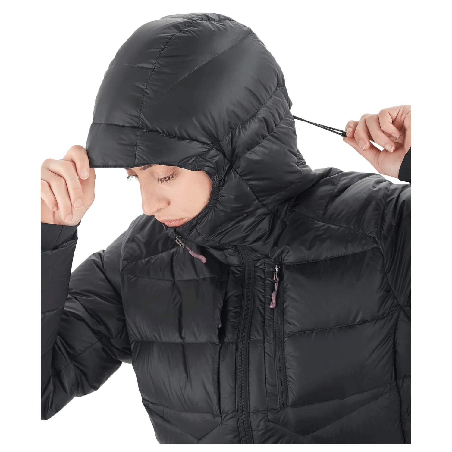 Salomon Women's Elixir Ultra Down Parka Jacket 2024 Deep Black - Image 3