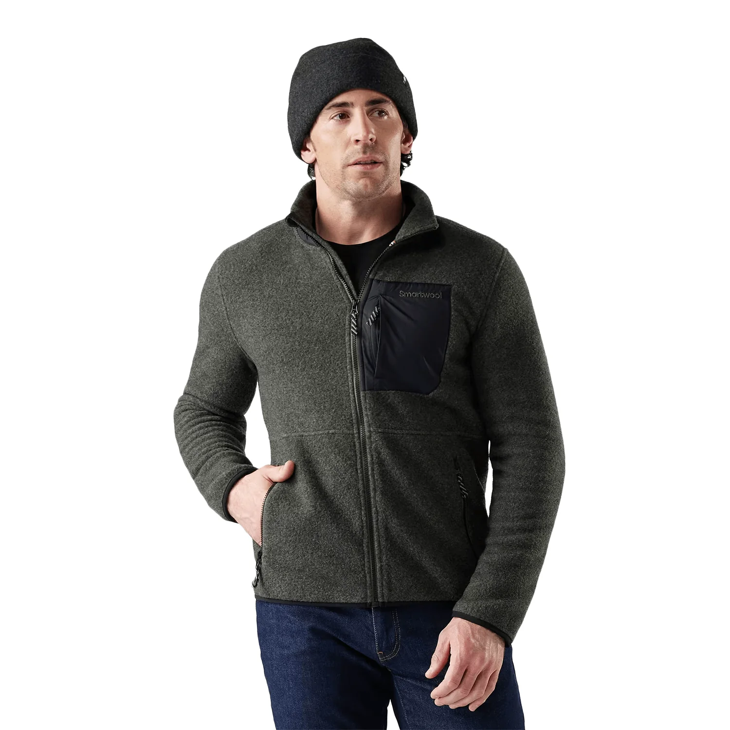 Smartwool Men's Second Cut Fleece Jacket 2026 Winter Moss