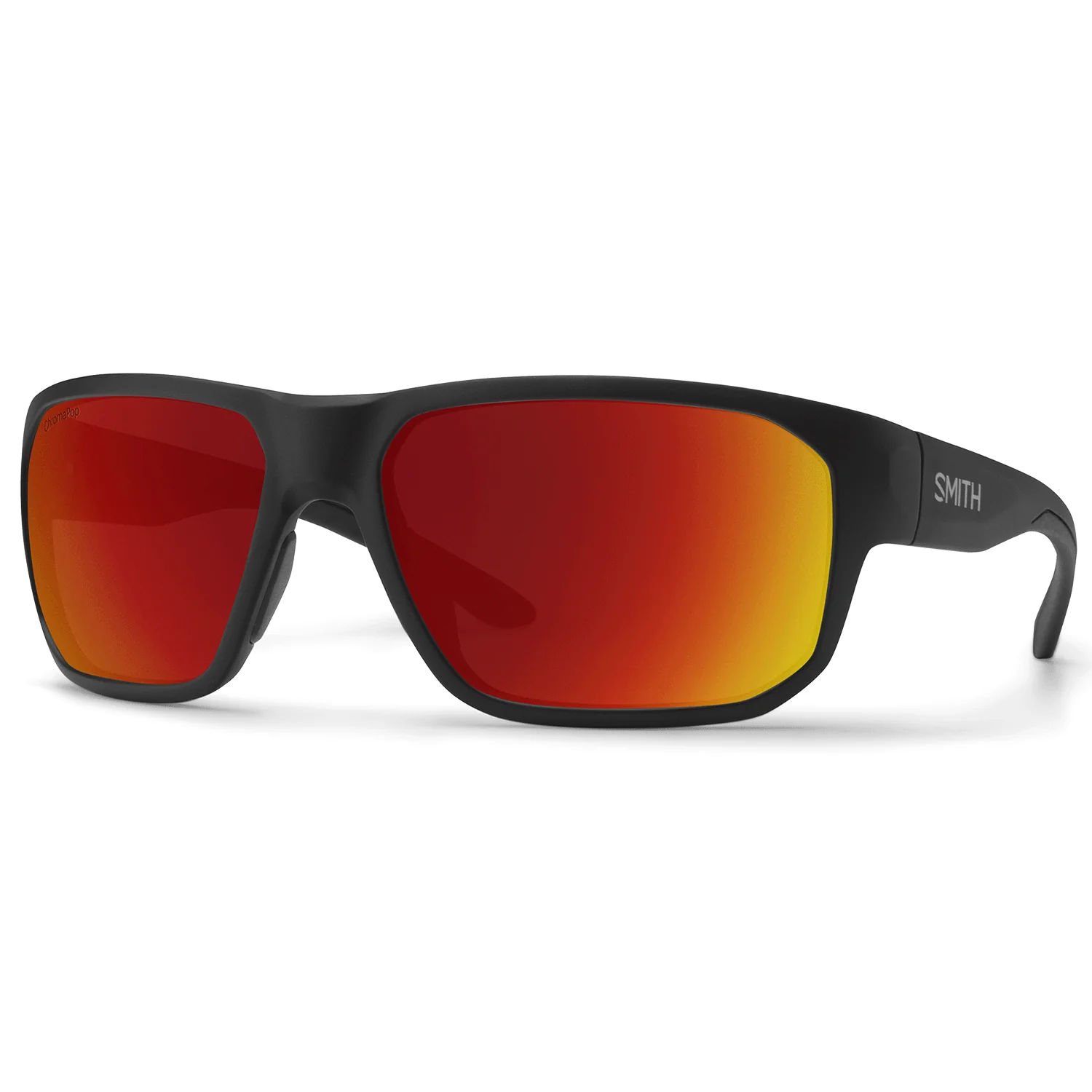 Smith Arvo Sunglasses Matte Black/ChromaPop Polarized Red Mirror