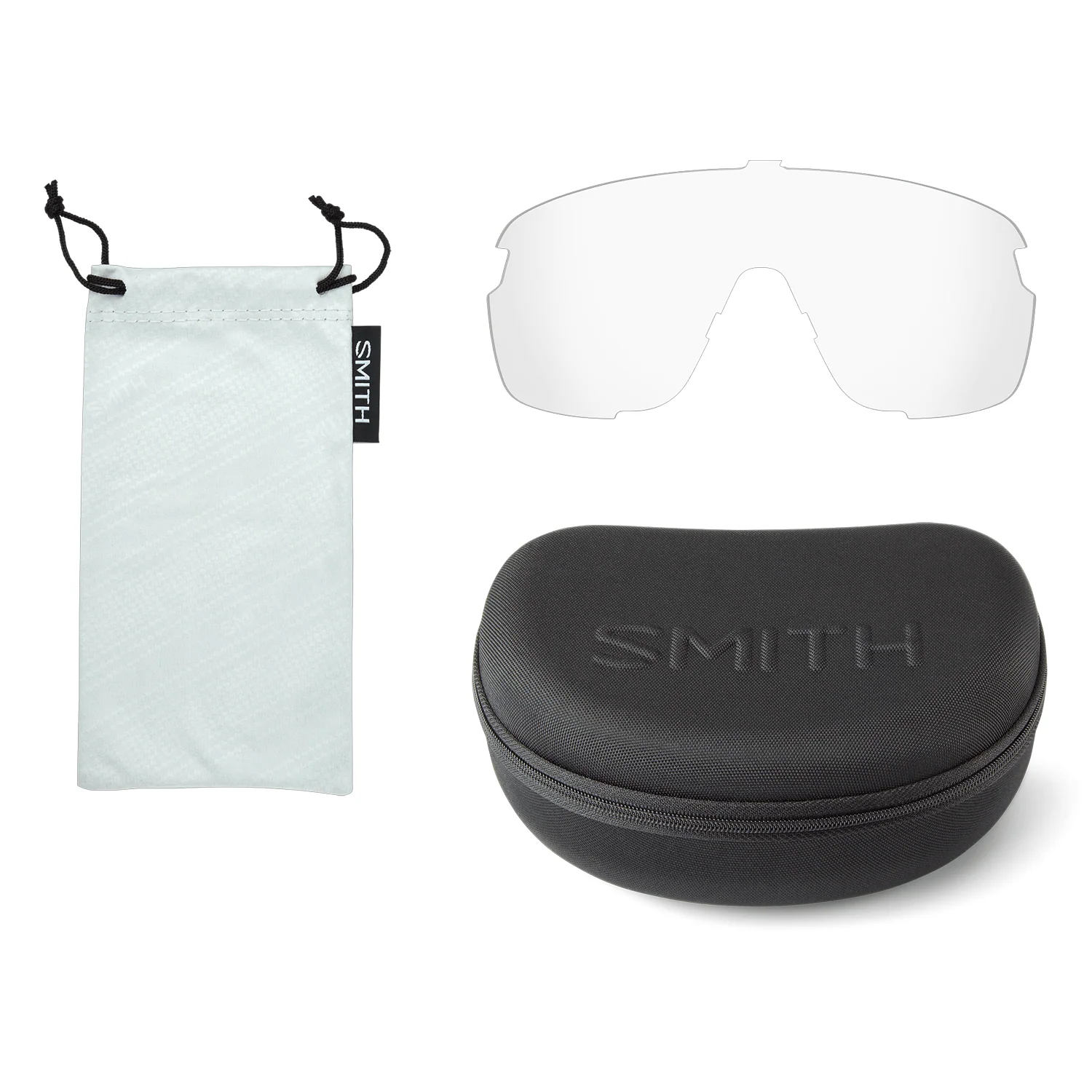 Smith Bobcat Sunglasses Matte Black/ChromaPop Low Light Rose Blue Mirror + Clear - Image 2