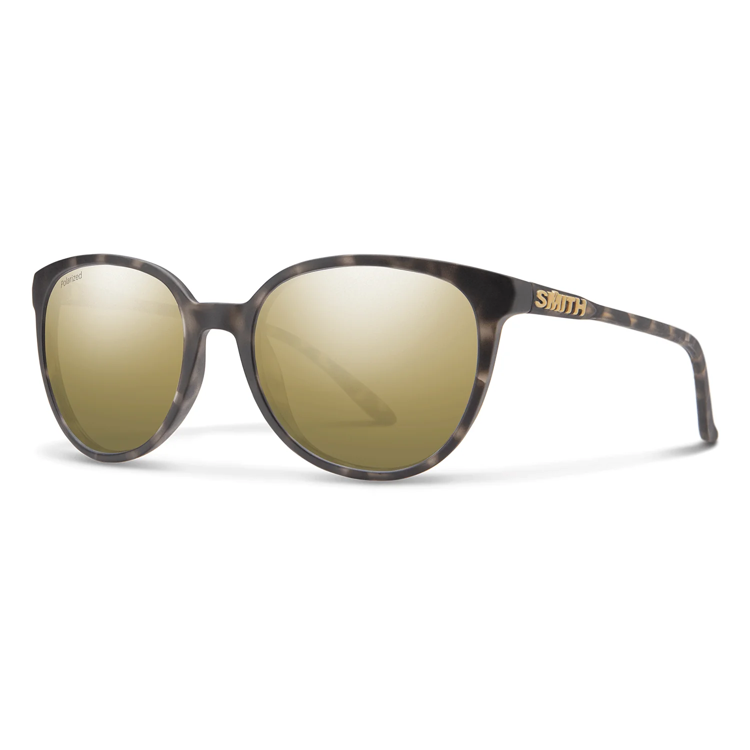 Smith Cheetah Sunglasses Matte Ash Tort/Polarized Gold Mirror