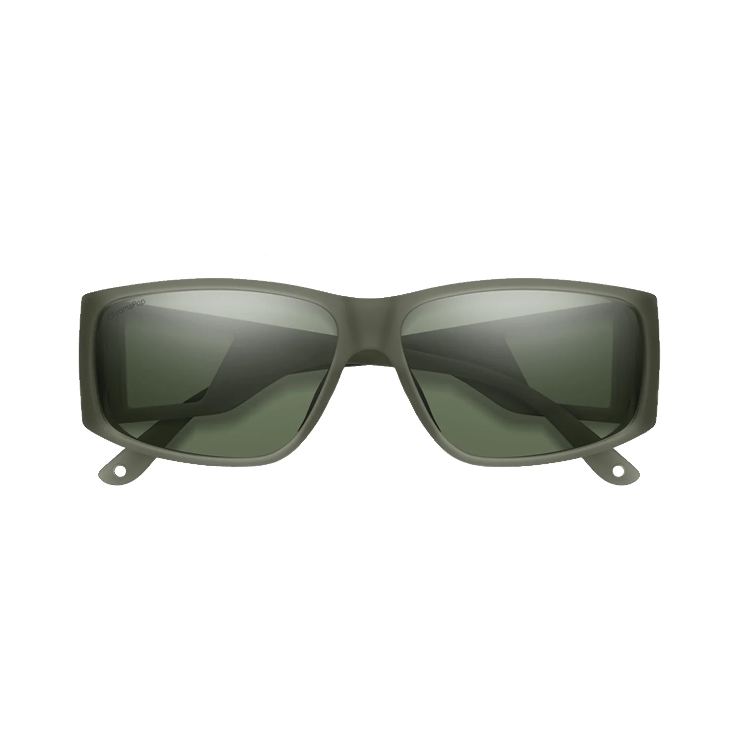 Smith Monroe Peak Sunglasses Matte Moss Crystal/ChromaPop Polarized Gray Green - Image 2