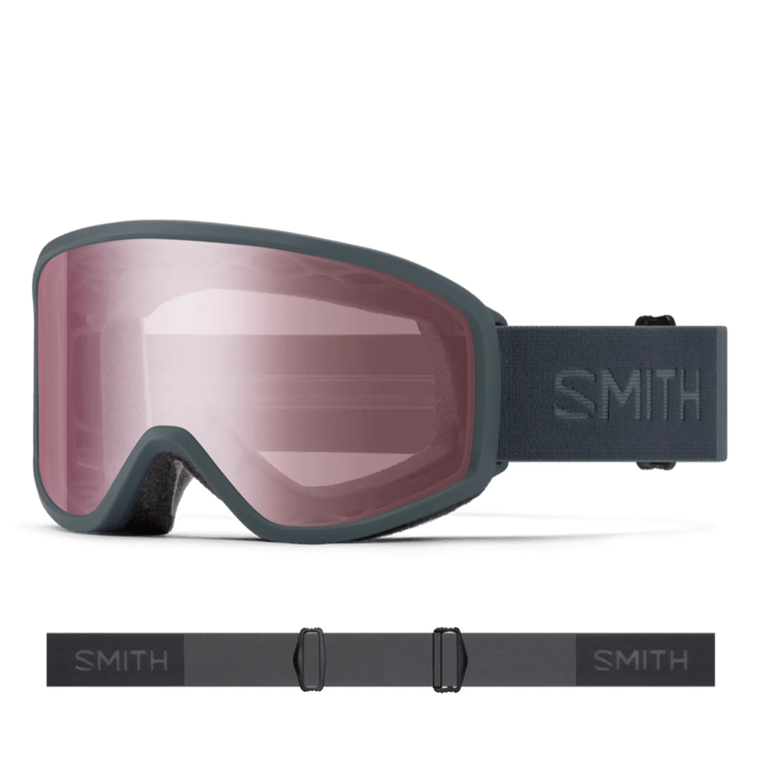 Smith Reason OTG Low Bridge Fit Goggles Slate/Ignitor Mirror
