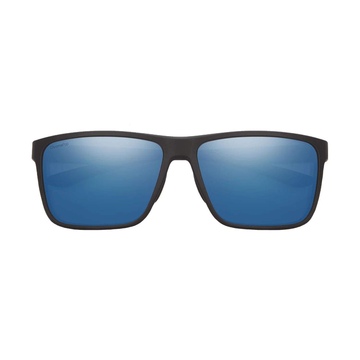 Smith Riptide Sunglasses Matte Black/ChromaPop Glass Polarized Blue Mirror - Image 2