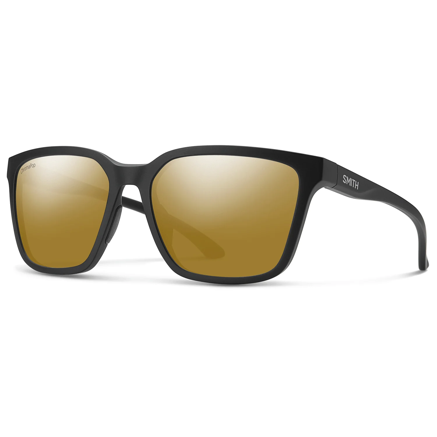 Smith Shoutout Sunglasses Matte Black/ChromaPop Polarized Bronze Mirror